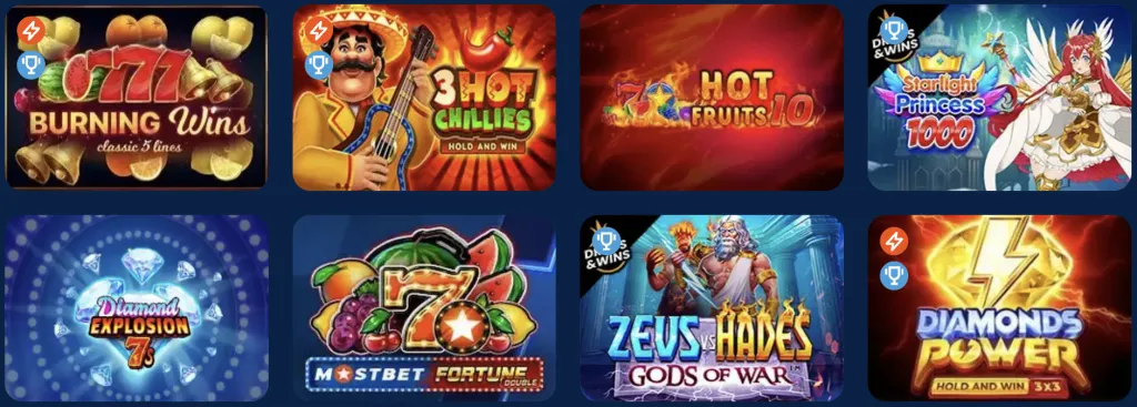 A legjobb szerencsejátékok a Mostbet online kaszinóban